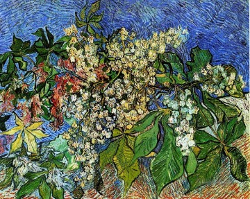  blumen - Blühende Kastanien Niederlassungen Vincent van Gogh impressionistischen Blumen